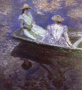 Claude Monet Young Girls in the Rowing Boat Sweden oil painting artist